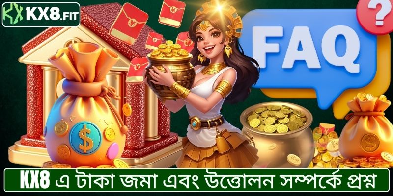 KX8 এ টাকা জমা এবং উত্তোলন সম্পর্কে প্রশ্ন